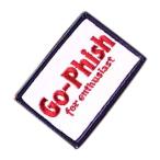 Go-Phish Go-Phish ベルクロワッペン M スクエア #5 ホワイトネイビー