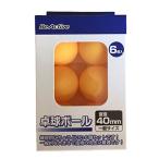 外遊びグッズ Be Active 卓球ボール 6P 40mm オレンジ