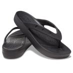  sandals * marine shoes Crocs CLASSIC PLATFORM FLIP W( Classic platform f lip W) 23cm(W7) Black