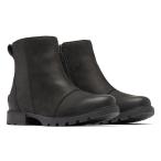 アウトドアブーツ・長靴 ソレル EMELIE III ZIP WP(エミリー スリー ジップ ウォータープルーフ) 6.5/23.5cm 010(BLACK/BLACK)