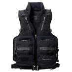 【店内全品+P5%】 フィッシングベスト シマノ VF-229X ロックショアタフベスト フリー ブラック