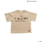 ショッピングF.O.KIDS トップス F.O.KIDS 24春夏 Kid’s トム&ジェリーコラボ ブロックロゴ  Tシャツ キッズ 140cm ベージュ