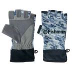 フィッシンググローブ Fishman(フィッシュマン) 夏用5フィンガーレスグローブ XL ブルーカモ