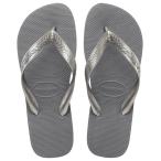 【店内全品+P5%】 havaianas Top(トップ)/ビーチサンダル 23cm 5178(Steel Gray)
