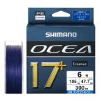 ルアー釣り用PEライン シマノ LD-A71Y オシア 17+ PE 300m 6号 SW NAVY