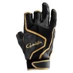 フィッシンググローブ がまかつ GM7306 ストレッチフィッシンググローブ(3本切) L ブラック×ゴールド