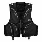 【店内全品+P5%】 渓流仕掛け・淡水仕掛け ダイワ DV-3025F フロートショートフィッシングベスト XL ブラック