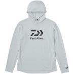 フィッシングウェア ダイワ DE-3525 Feel Alive. ドライフーディー M ライトグレー