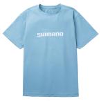 6/19-21. все товар +P5% рыбалка одежда Shimano SH-021Z dry Logo футболка L затонированный голубой 