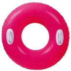 外遊びグッズ INTEX ハイグロスチューブ 浮き輪 ハンドル付 76cm ピンク