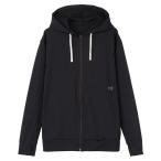 サマーウェア(メンズ) ヘリーハンセン ロングスリーブワンポイントロゴFZフーディーラッシュガード M ブラック(K)