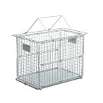 ショッピングタープテント キャンプ設営用具 ANOBA フォールディングワイヤーバスケット SUS Ver. M