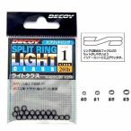 5/30-6/1は全品+P5% フィッシングツール カツイチ DECOY スプリットリング ライトクラス #1 マットブラック