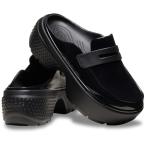 【店内全品+P5%】 サンダル・マリンシューズ クロックス STOMP HIGH SHINE LOAFER(ストンプ ハイシャイン ローファー) 23cm(M5) Black