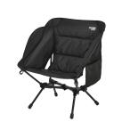 【店内全品+P5%】 アウトドアチェア キャプテンスタッグ 2個セット トレッカー クッションライトチェア ブラック