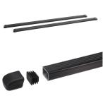 【17.18日は全品+P5%】 イノー INB137BK スクエアバーセット 2本入り 137CM ブラック