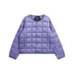 【店内全品+P5%】 アウター TAION キッズ ベーシッククルーネックインナーダウンジャケット 110 LAVENDER