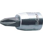 ko- талон 1/4(6.35mm)SQ. плюс бит гнездо общая длина 28mm No.1 2000.28-1