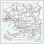  Tokyo Cart графика металлический дорога линия map носовой платок Kansai японский язык RHKJ
