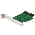 StarTech.com 3 порт M.2 SSD(NGFF) адаптер карта 1 порт PCIe (NVMe) M.2 + 2 порт SATA 3.