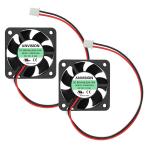 ANVISION 2 - Pack 40 x 40 x 10mm 4010 двойной мяч подшипник DC 12V бесщеточный охлаждающий вентилятор UL CE YDM