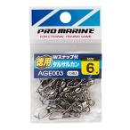 プロマリン(PRO MARINE) Wスナップ付タルサルカンブラック 4号徳用 AGE003-4