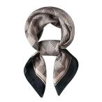 [ Donna Lee ] шарф шелк способ neka chief квадратный 70*70cm женский ( белый 2/ черный )