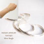 ナバホ スタンプワーク シルバーバングルINDIAN JEWELRY NAVAJO Silver Bangle