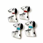 INDIAN JEWERLY ZUNI "Shenel Poblano" Snoopy Inlay Silver TOP индеец ювелирные изделия zni группа Snoopy in Ray серебряный верх 