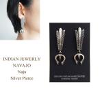 インディアンジュエリー ナバホ "Martha Cayatino" シルバー ナジャ キャッチ ピアスINDIAN JEWELRY NAVAJO　Silver Pierce