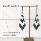 マリア サモラ シェブロン シルバー ピアス MARIA SAMORA STERLING SILVER CHERVRON EARRINGS