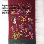 【ISSAC VASQUEZ GARCIA】Zapotec Weaving メキシコ　サポテック　ラグ /DANCING TRIBE/RED/82×130