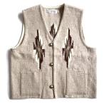 TRUJILLO'S MEN'S CHIMAYO HANDWOVEN VEST LIGHTBROWN/XL トルフィリオス チマヨ ラグ ベスト