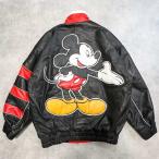 90's Pierre Cardin Mickey Mouse Leather Jacket