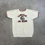 60's VINTAGE CHAMPION RUNNER TAG SHORT SLEEVE SWEAT SHIRTS Made in USA WHITE/S　60年代 チャンピオン ランナータグ 半袖スウェットシャツ アメリカ製