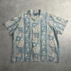 ショッピングラルフローレン 90'S POLO by Ralph Lauren ANDY CAMP SHORT SLEEVE OPEN COLLAR SHIRTS XL/BLUE 90年代 ポロ ラルフローレン アンディキャンプ 半袖シャツ