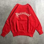 60'S PASSAVANT Raglan Vintage Sweat Shirts RED 60年代 PASSAVANT ロゴプリント ラグラン袖 ヴィンテージ スウェットシャツ レッド