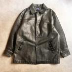 90'S GAP Leather Car Coat BLACK/XL 90年代 ギャップ レザー カーコート ブラック サイズXL