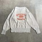 50'S Vintage Front V Water Print Sweat Shirts GRAY 50年代 ヴィンテージ フロントV 染み込みプリント スウェットシャツ