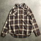 70's BIGMAC Check Nel Shirt BROWN×WHITE/XL 70年代　ビッグマック　チェックネルシャツ