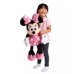 ショッピングミニー US版 ディズニーストア ミニーマウス ラージ プラッシュ ピンクドレス ぬいぐるみ 特大