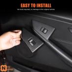 ショッピング2009年 【並行輸入品】BMW 6シリーズ E63 E64 2004-2009年式 カーボン製 ドアウィンドウリフトスイッチボタンフレームパネルトリム 内装車 アクセサリー