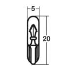 スタンレーハロゲン球　ウェッジ球　WB574　14V1.4W 　1個　単品販売