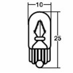 スタンレーハロゲン球　ウェッジ球　WB127　12V5W 　1個　単品販売