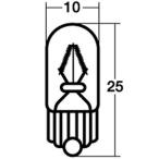 スタンレーハロゲン球　ウェッジ球　WB136W　24V5W 　1個　単品販売
