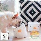 ペット用品 ペットグッズ 食器 餌入れ 水入れ ごはん お皿 ボウル スタンド 鳥 キュート アニマル ホワイトパートナー フェミニン 動物 ドッグ 相棒