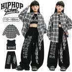  танцевальный костюм проверка Kids выставить мужчина женщина hip-hop в клетку 3 позиций комплект чёрный . брюки Kids майка .... Street серия презентация тренировка надеты 