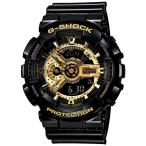 Yahoo! Yahoo!ショッピング(ヤフー ショッピング)2年保証 GA-110GB-1A CASIO G-SHOOCK Gショック アナデジ腕時計 ブラック ゴールド 黒 金 金運アップ 運気アップ 縁起物 プレゼント 贈り物 シリアルナンバー付