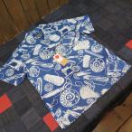 インディゴ抜染アロハシャツSTUD...