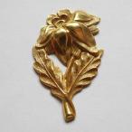  Lucien Gold обработка шайба цветок & leaf 37.5x22.7mm 1 листов 